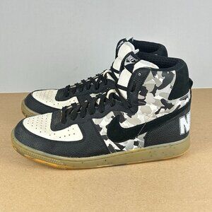 Nike Terminator High Premium X-Ray Camo Print Sneakers Mens 10.5 White Black